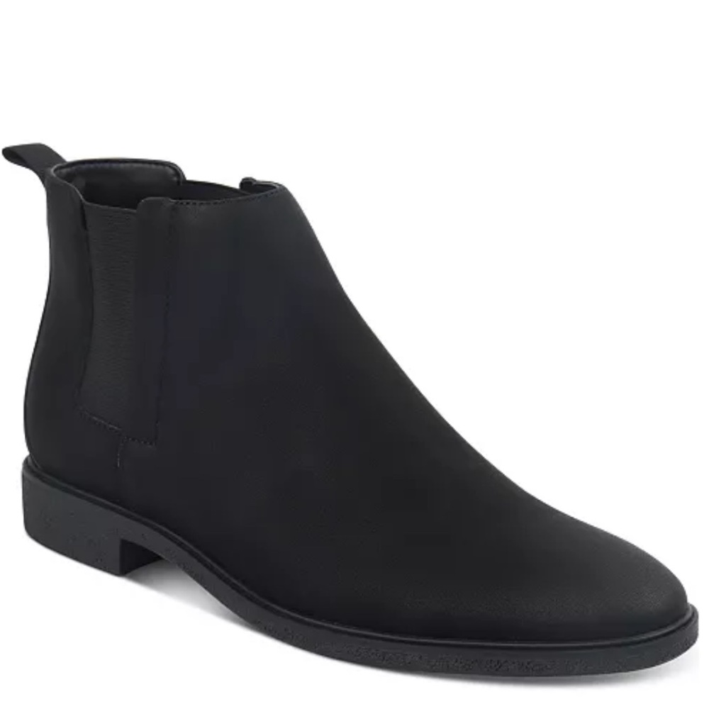 Alfani Black Chelsea Boots Sleek Ankle-Height Design